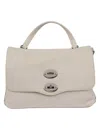 Zanellato Textured Leather Handbag With Structured Silhouette In Multi