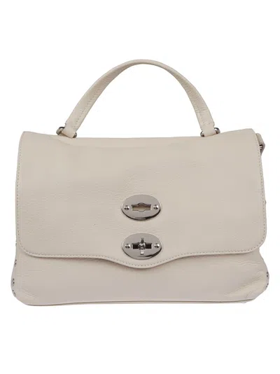Zanellato Textured Leather Handbag With Structured Silhouette In Neutral