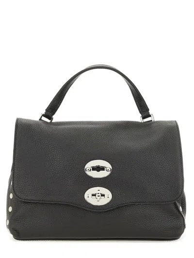 Zanellato Textured Leather Shoulder Bag In Gray