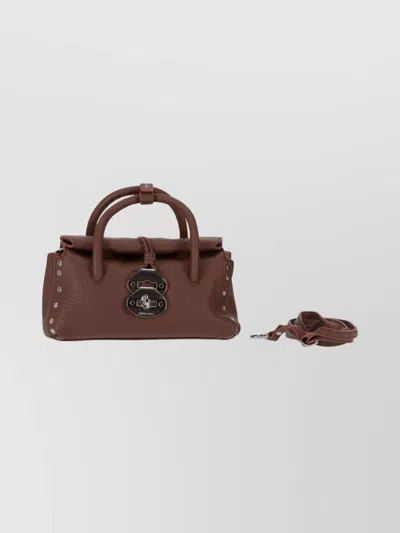 ZANELLATO TEXTURED SHOULDER BAG DETACHABLE STRAP