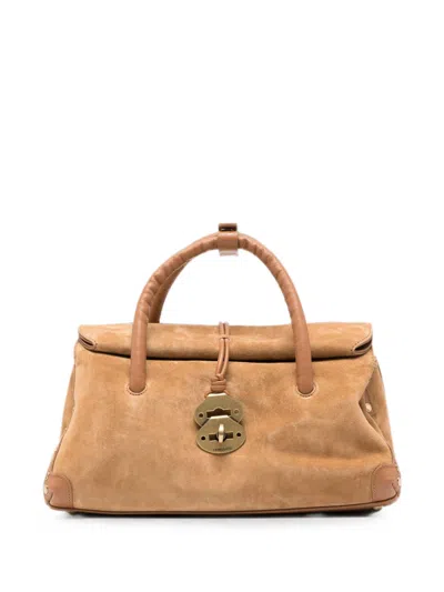 Zanellato Top Handle Bag In Camel