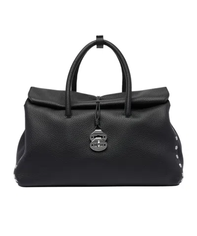 Zanellato Top Handle Shoulder Bag In Black