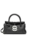 Zanellato Small Saeta Handmade Leather Handbag In Black