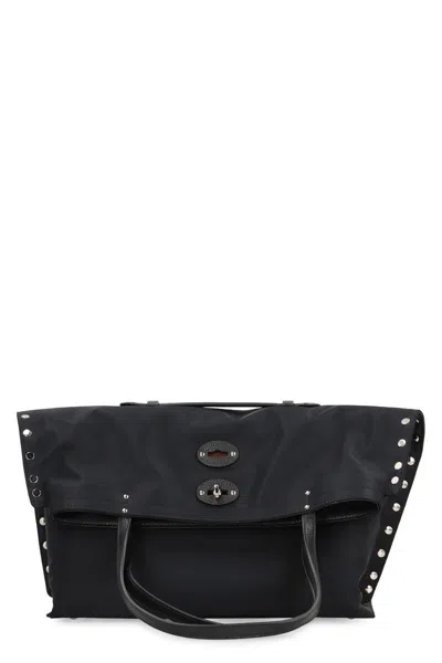 Zanellato Tote Bag A'spasso® In Leather In Black