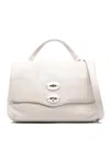 Zanellato Tumbled Leather Small Postina Daily In White