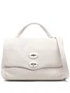 Zanellato Postina Daily Small Leather Handbag In White