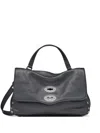 Zanellato Turn-lock Studded-embellishment Tote Bag In Gray