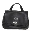 Zanellato Twist Hook Postina Saeta Baby Shoulder Bag In Black