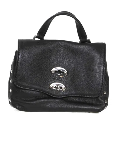 Zanellato Twist Hook Postina Saeta Baby Shoulder Bag In Black