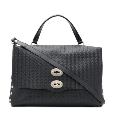 Zanellato Twist Lock Handbag In Black