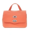 Zanellato Shoulder Bag Adjustable Strap Metal Hardware In Orange