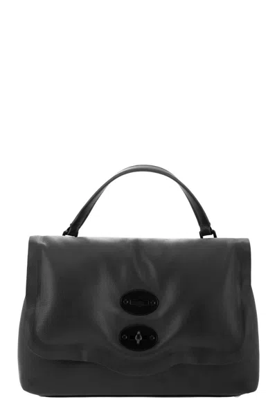 Zanellato Versatile Black Postman Handbag For Trendy Women