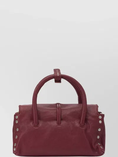 Zanellato Versatile Crossbody Satchel Detachable Strap In Burgundy