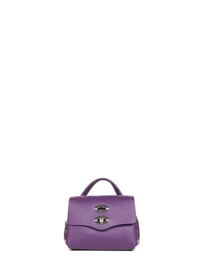 Zanellato Violet Ametista Postina Super Baby Handbag In Purple