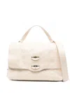 Zanellato Dotta Centauro Small Tote Bag In Leather In White
