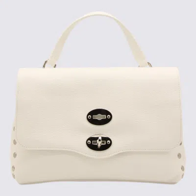 Zanellato White Milk Leather Postina Top Handle Bag