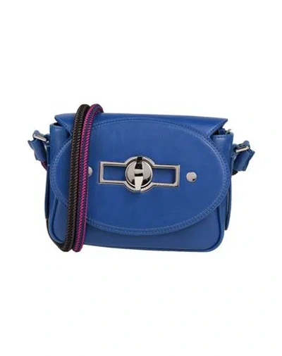 Zanellato Woman Cross-body Bag Blue Size - Textile Fibers In Blue