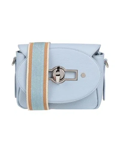Zanellato Woman Cross-body Bag Sky Blue Size - Leather