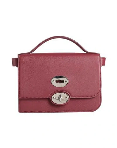 Zanellato Woman Handbag Burgundy Size - Leather In Red