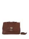Zanellato Medium Shoulder Bag Adjustable Strap In Brown