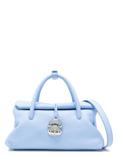 Zanellato Women's Dotta Centauro Small Leather Handbag In Blue