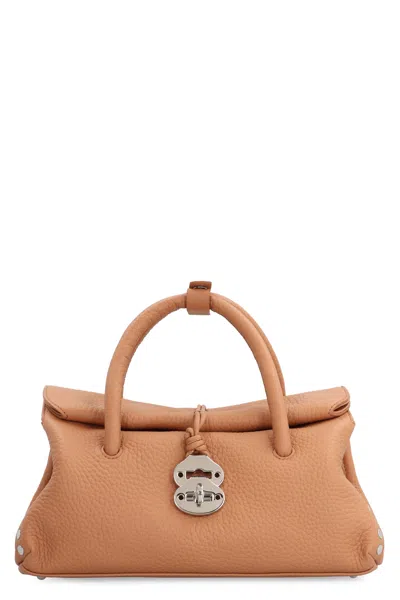Zanellato Women's Dotta Leather Handbag In Saddle Brown