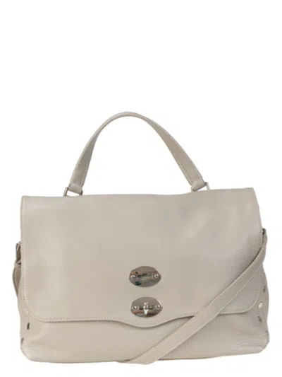 Zanellato Women's Luxurious 100% Leather Bag In Gray