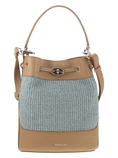Zanellato Women's Monda' - Straw Fabric Bag S
