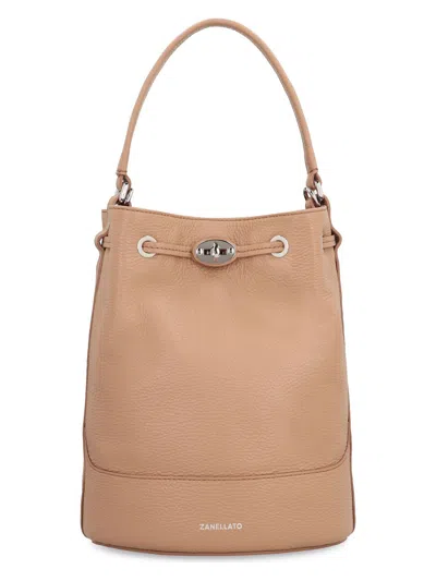 ZANELLATO WOMEN'S MONDA S LEATHER BUCKET BAG