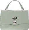 Zanellato Flip Shoulder Bag In Water Green