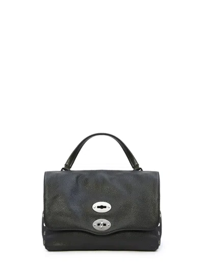 Zanellato Postina Daily Baby Leather Handbag In Black