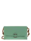 Zanellato Women's Postina Lettera - Small Leather Bag In Water Green