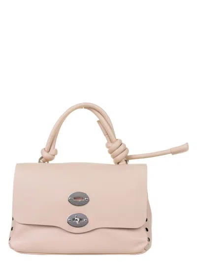 Zanellato Women's Postina Piuma Knot S Pink Leather Bag