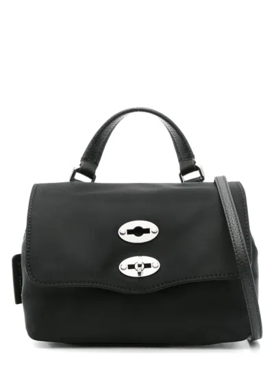 Zanellato Women's Postina Rimboccata Tokyo Baby Leather Handbag In Black