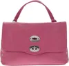 Zanellato Small Postina Studded Tote Bag In Pink