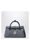 Zanellato Bag Dotta Canvas Genova S Color Denim In Blue