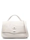 Zanellato Postina Daily Small Leather Handbag In White