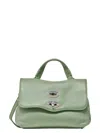 Zanellato Postina Daily Baby Handbag In Green Leather In Green