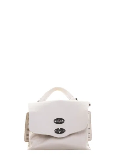 Zanellato Women's  Postina Saeta Baby Leather Handbag In White