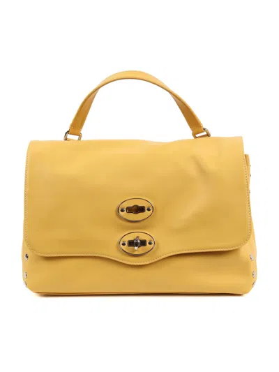Zanellato Yellow Sole Saeta Smooth Leather Shoulder Bag