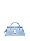 Zanellato Borsa Dotta Centauro Celeste Small In Leather