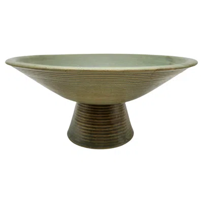 Pre-owned Zanesville Stoneware Company Vintage Zanesville Platter In Gray