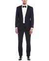 Zanetti 2pc Porto Slim Fit Wool Suit In Black