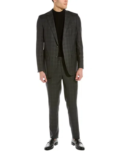 Zanetti 2pc Porto Slim Fit Wool Suit In Grey