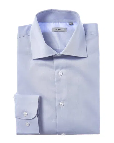 Zanetti Dress Shirt In Blue