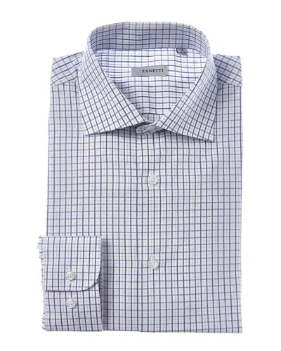 Zanetti Dress Shirt In Blue