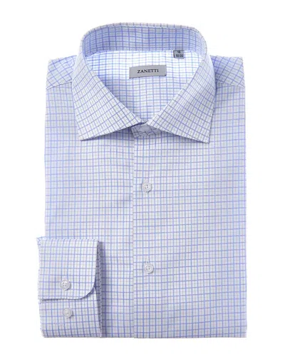 Zanetti Dress Shirt In Blue