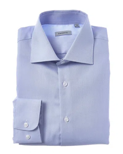 Zanetti Dress Shirt In Blue