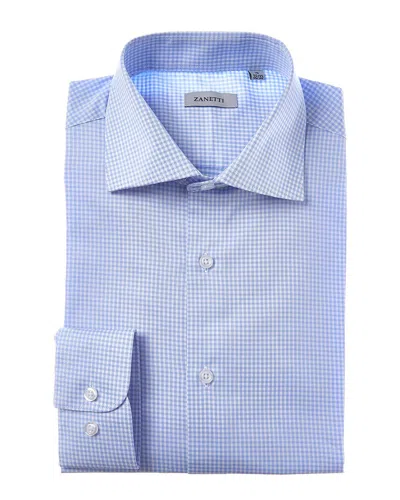 Zanetti Dress Shirt In Blue
