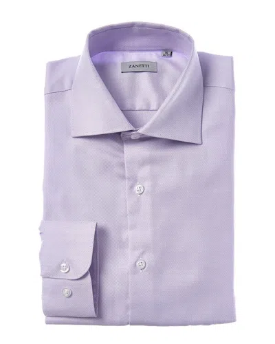 Zanetti Dress Shirt In Purple